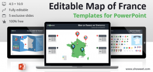 Map of France Templates for PowerPoint