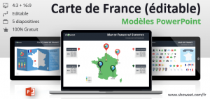 Modèles de Carte de France pour PowerPoint