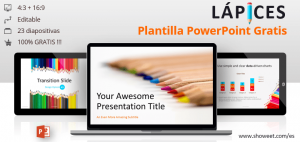 Lápices – Plantilla para PowerPoint