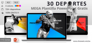 30 Deportes – Mega Plantilla para PowerPoint