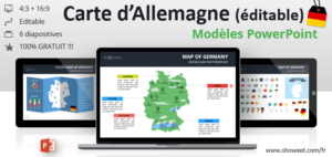 Modèles de Carte d’Allemagne pour PowerPoint