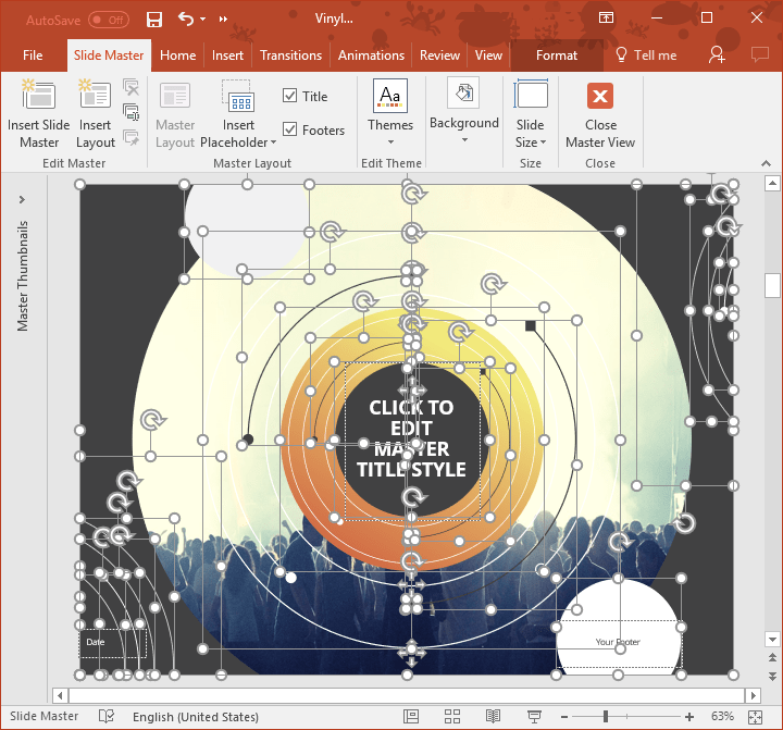 Vinilo - Plantilla Creativa para PowerPoint - Showeet