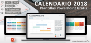 Calendario 2018 para PowerPoint (Español)
