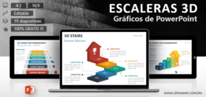 Escaleras 3D – Plantillas para PowerPoint