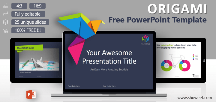 Origami Creative Powerpoint Template Showeet