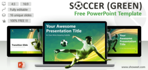 Soccer – Modern PowerPoint Template (Green version)
