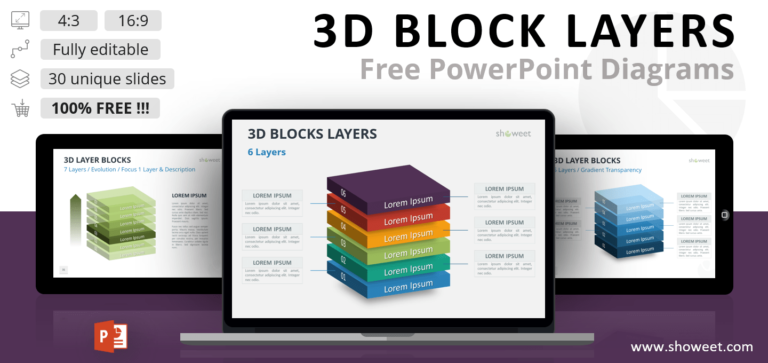 3D Block Layers for PowerPoint