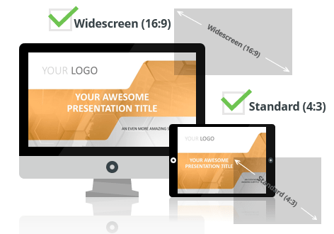 Corpo PowerPoint Template optimized for both Widescreen and Standard Layouts