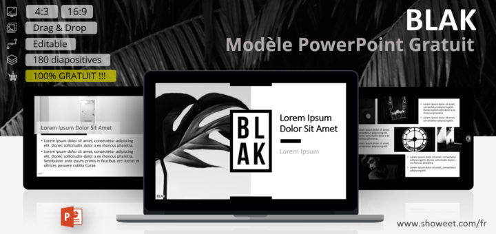 BLAK – Modèle PowerPoint Complet et Polyvalent