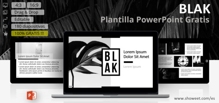 BLAK - Plantilla para PowerPoint completa y versátil