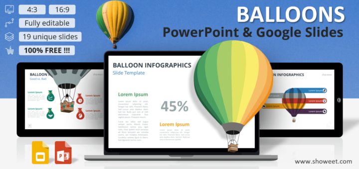 Balloon Infographics for PowerPoint and Google Slides