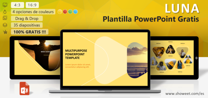 LUNA - Modelo Moderno Versátil para PowerPoint
