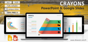 Crayons – Modèles Infographiques pour PowerPoint et Google Slides