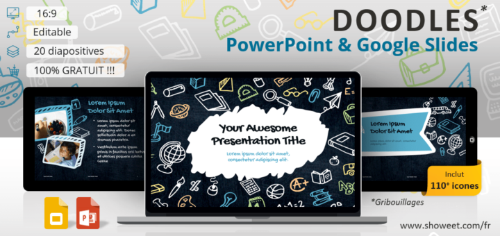 Doodles (Gribouillages) – Modèle pour PowerPoint et Google Slides