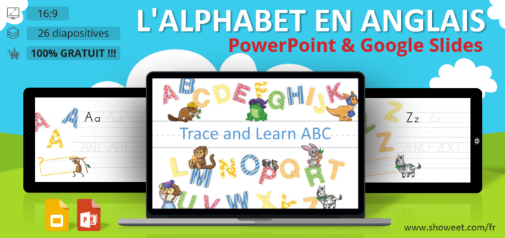 L'alphabet en Anglais - Fiches PowerPoint et Google Slides