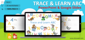 Trace and Learn ABC – PowerPoint and Google Slides Worksheets