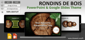 RONDINS DE BOIS – Modèle Nature pour PowerPoint et Google Slides