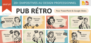 Modèle Pub Rétro pour PowerPoint et Google Slides