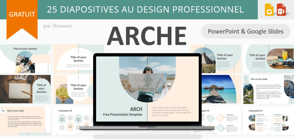 Arche - Modèle pour PowerPoint et Google Slides - Showeet