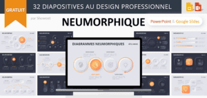 Diagrammes Neumorphiques Pour PowerPoint and Google Slides